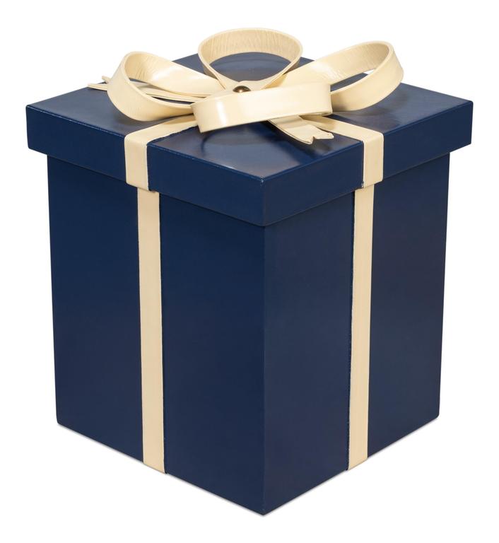 Ferrell Blue Leather Holiday Boxes (Set of 3) - Ornate Home
