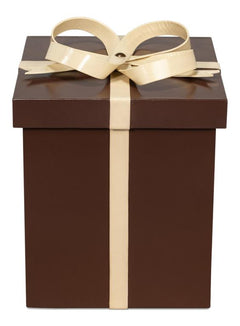 Ferrell Brown Leather Holiday Boxes (Set of 3) - Ornate Home
