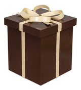 Ferrell Brown Leather Holiday Boxes (Set of 3) - Ornate Home
