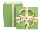 Ferrell Green Leather Holiday Boxes (Set of 3) - Ornate Home