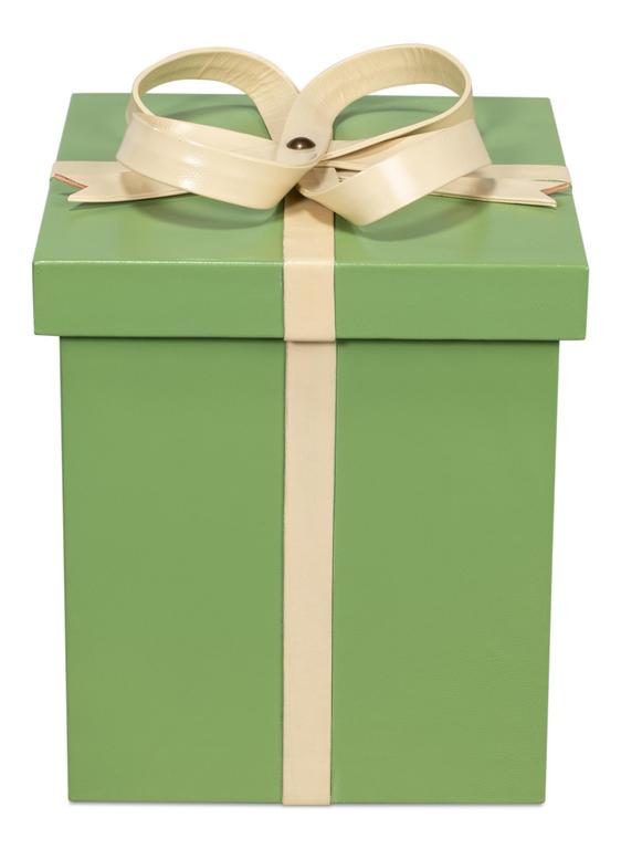 Ferrell Green Leather Holiday Boxes (Set of 3) - Ornate Home