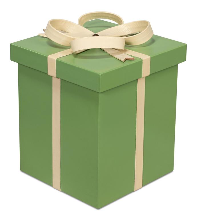 Ferrell Green Leather Holiday Boxes (Set of 3) - Ornate Home