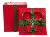 Ferrell Red Leather Holiday Boxes (Set of 3) - Ornate Home