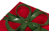 Ferrell Red Leather Holiday Boxes (Set of 3) - Ornate Home