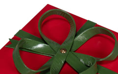Ferrell Red Leather Holiday Boxes (Set of 3) - Ornate Home