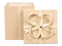 Ferrell Tan Leather Holiday Boxes (Set of 3) - Ornate Home