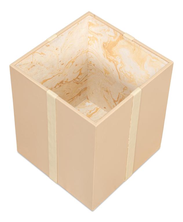 Ferrell Tan Leather Holiday Boxes (Set of 3) - Ornate Home
