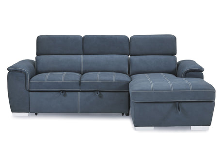 Ferriday Blue 2-Piece Right Chaise Sectional - Ornate Home