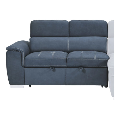 Ferriday Blue 2-Piece Right Chaise Sectional - Ornate Home
