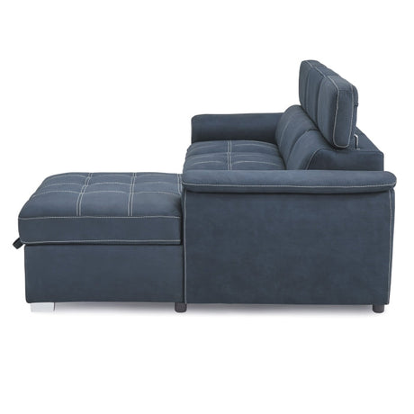Ferriday Blue 2-Piece Right Chaise Sectional - Ornate Home