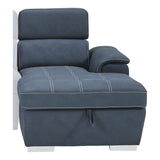 Ferriday Blue 2-Piece Right Chaise Sectional - Ornate Home