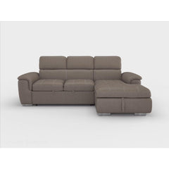 Ferriday Taupe 2-Piece Right Chaise Sectional - Ornate Home