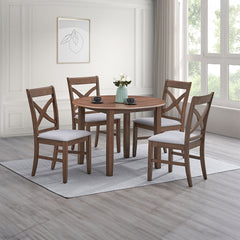 Ferris Brown Round Dining Table - Ornate Home