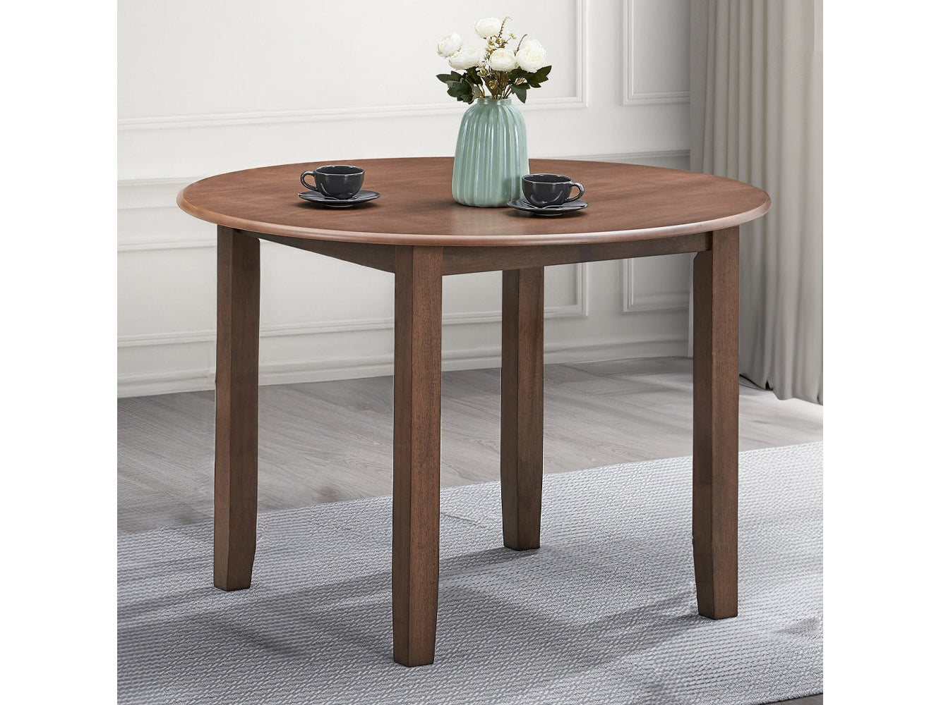 Ferris Brown Round Dining Table - Ornate Home