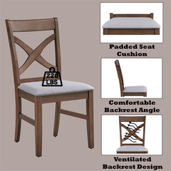 Ferris Brown Side Chair (Set of 2) - Ornate Home