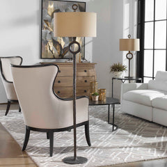 Ferro Bronze/Brown Cast Iron Floor Lamp - Ornate Home