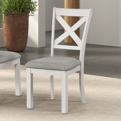 Ferrone Rustic White Oak 7 Piece Dining Set - Ornate Home