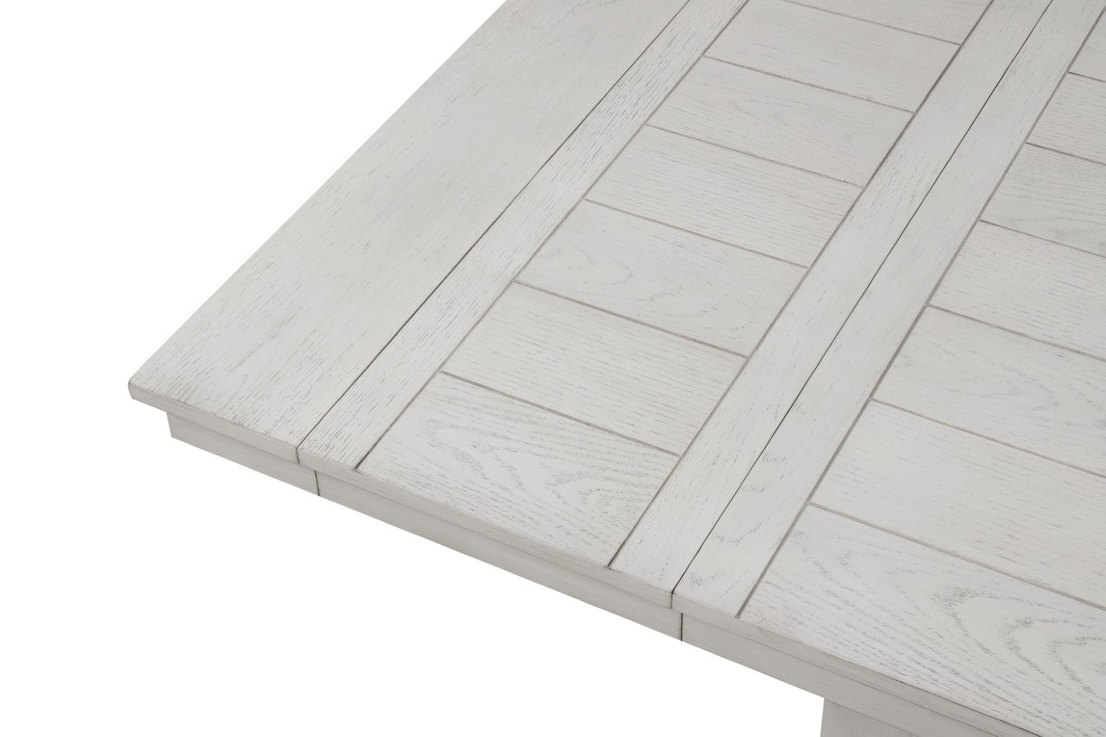 Ferrone Rustic White Oak Dining Table - Ornate Home
