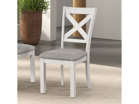 Ferrone Rustic White Oak Side Chair (Set of 2) - Ornate Home