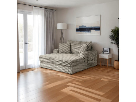 Ferryhill Light Brown 2-Arm Chaise - Ornate Home