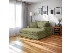 Ferryhill Olive Green 2-Arm Chaise - Ornate Home