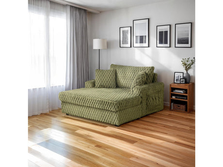 Ferryhill Olive Green 2-Arm Chaise - Ornate Home