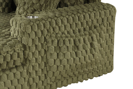 Ferryhill Olive Green 2-Arm Chaise - Ornate Home