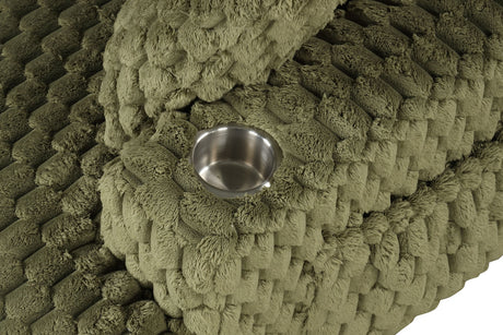 Ferryhill Olive Green 2-Arm Chaise - Ornate Home