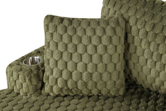 Ferryhill Olive Green 2-Arm Chaise - Ornate Home