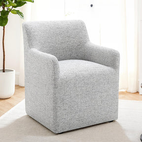 Fico Feather Gray Arm Chair - Ornate Home