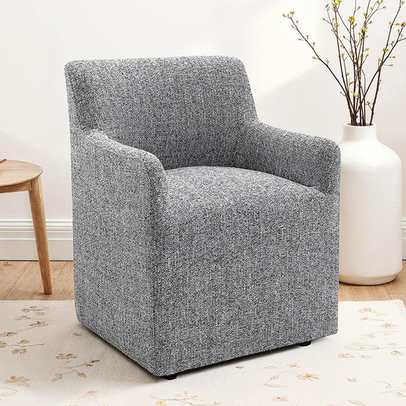 Fico Pewter Gray Arm Chair - Ornate Home