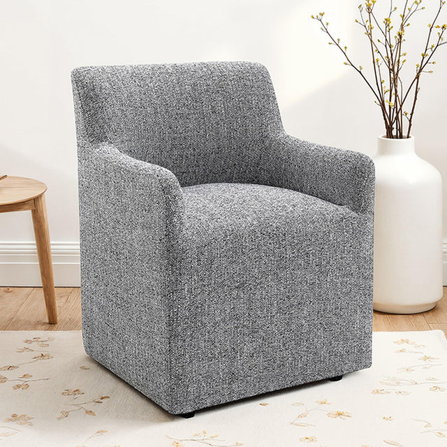 Fico Pewter Gray Arm Chair - Ornate Home