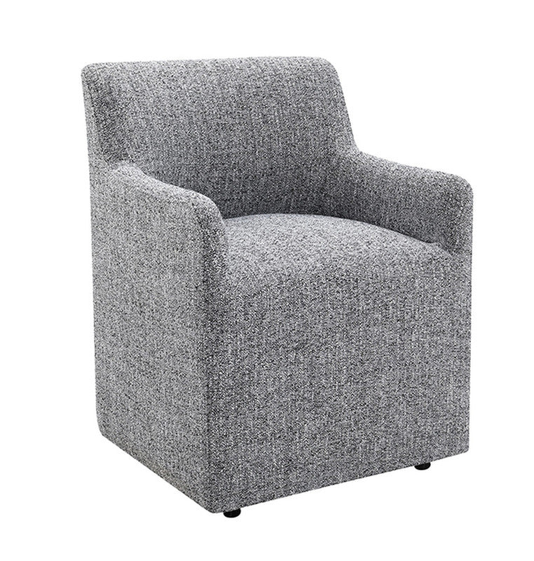 Fico Pewter Gray Arm Chair - Ornate Home