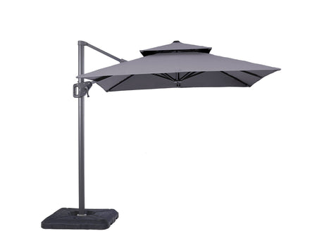 Fida Gray Square Umbrella (Base) - Ornate Home