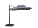 Fida Gray Square Umbrella - Ornate Home