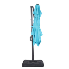 Fida Teal Square Umbrella (Base) - Ornate Home