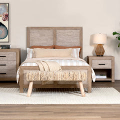 Fidel Natural Bench - Ornate Home