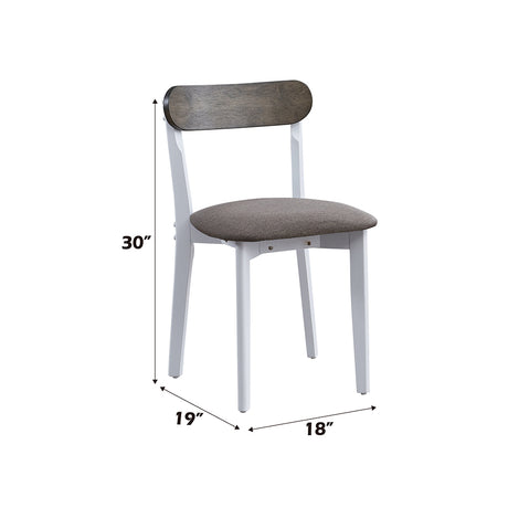 Fidelity White & Gray 5Pc Pack Dining Set - Ornate Home