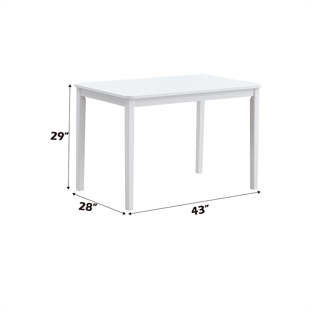 Fidelity White & Gray 5Pc Pack Dining Set - Ornate Home