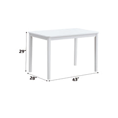 Fidelity White & Gray 5Pc Pack Dining Set - Ornate Home