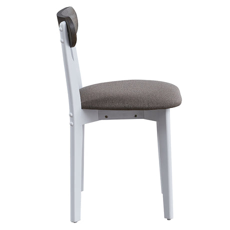 Fidelity White & Gray 5Pc Pack Dining Set - Ornate Home