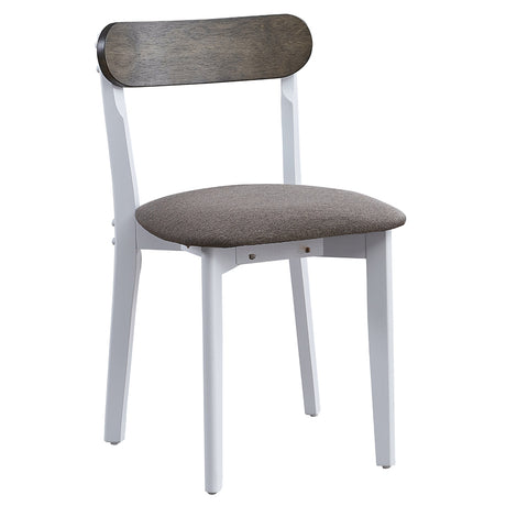 Fidelity White & Gray 5Pc Pack Dining Set - Ornate Home