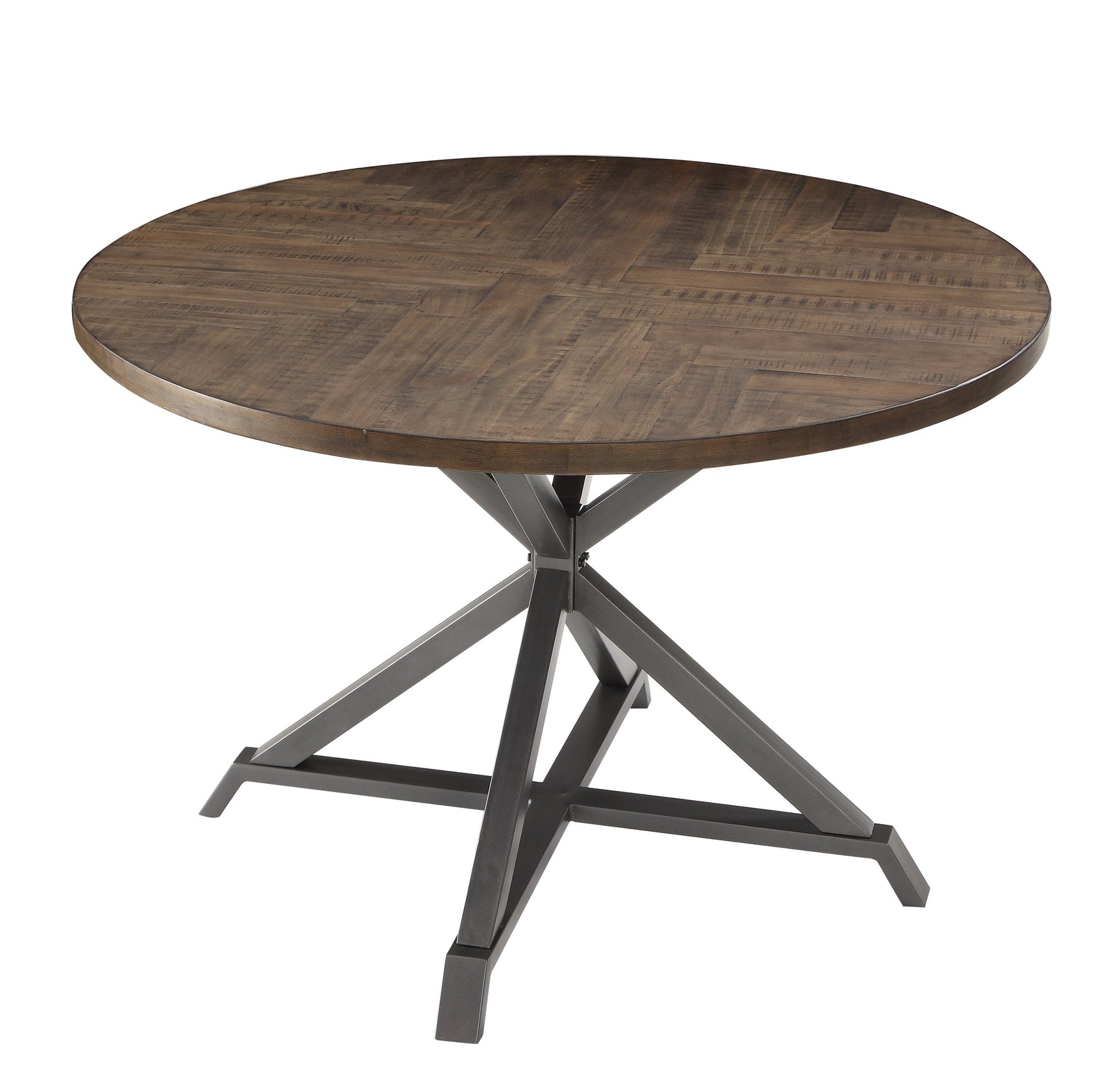 Fideo Brown Round Dining Table - Ornate Home