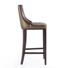 Fifth Avenue Bar Stool in Bronze and Walnut - Ornate Home
