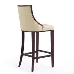 Fifth Avenue Bar Stool in Cream and Walnut - Ornate Home