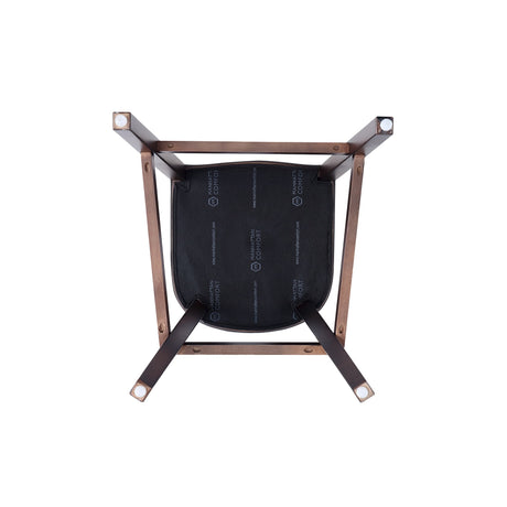 Fifth Avenue Faux Leather Barstool in Light Grey - Ornate Home