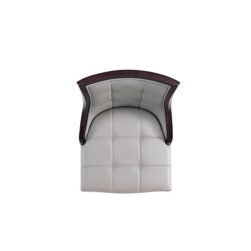 Fifth Avenue Faux Leather Barstool in Light Grey (set of 2) - Ornate Home