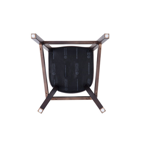 Fifth Avenue Faux Leather Barstool in Pebble Grey (set of 3) - Ornate Home