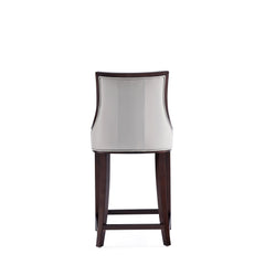 Fifth Avenue Faux Leather Counter Stool in Light Grey (set of 3) - Ornate Home