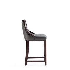 Fifth Avenue Faux Leather Counter Stool in Pebble Grey - Ornate Home
